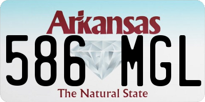 AR license plate 586MGL