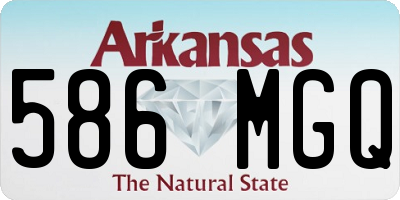 AR license plate 586MGQ