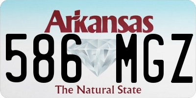 AR license plate 586MGZ