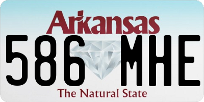 AR license plate 586MHE