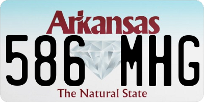 AR license plate 586MHG