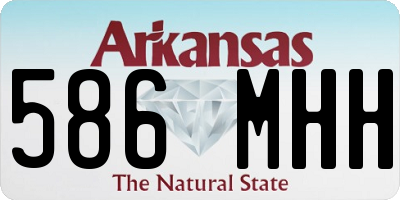 AR license plate 586MHH