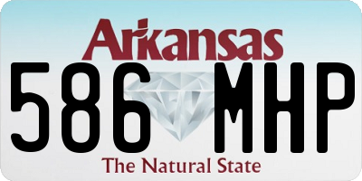 AR license plate 586MHP
