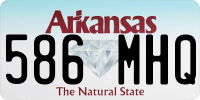 AR license plate 586MHQ