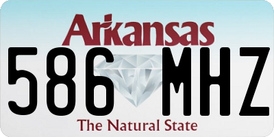AR license plate 586MHZ