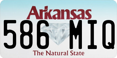 AR license plate 586MIQ