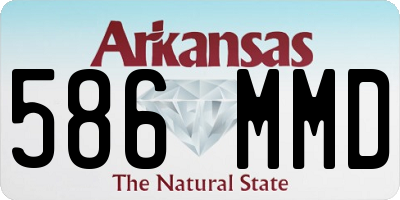 AR license plate 586MMD