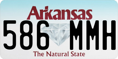 AR license plate 586MMH