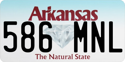 AR license plate 586MNL