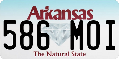AR license plate 586MOI
