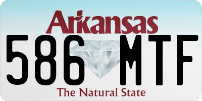 AR license plate 586MTF