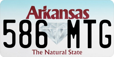 AR license plate 586MTG