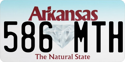 AR license plate 586MTH