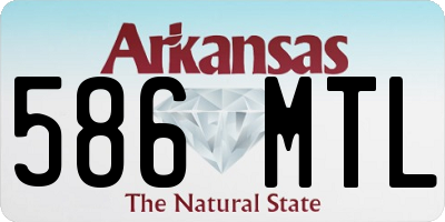 AR license plate 586MTL