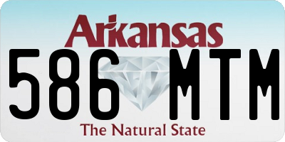 AR license plate 586MTM