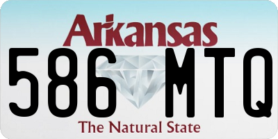 AR license plate 586MTQ