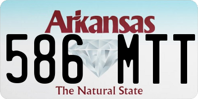 AR license plate 586MTT