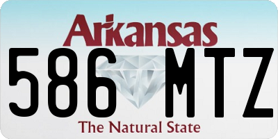 AR license plate 586MTZ