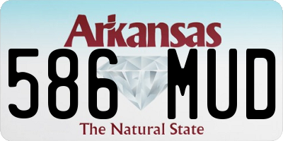 AR license plate 586MUD