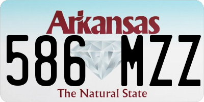 AR license plate 586MZZ