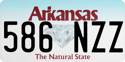 AR license plate 586NZZ