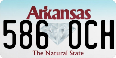 AR license plate 586OCH