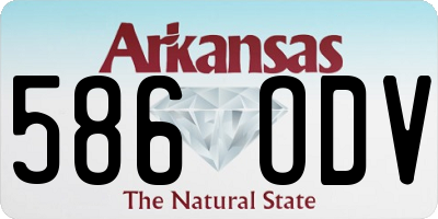 AR license plate 586ODV