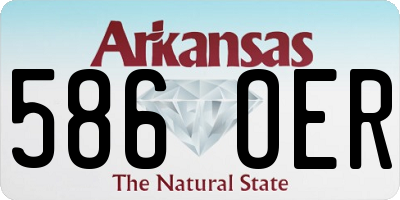 AR license plate 586OER