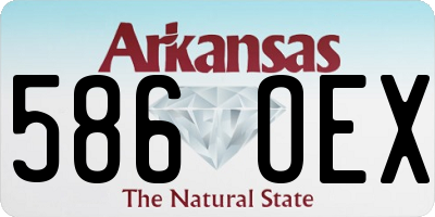 AR license plate 586OEX