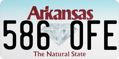 AR license plate 586OFE