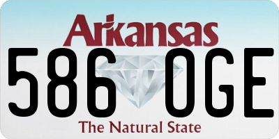 AR license plate 586OGE