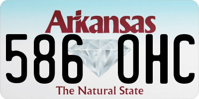 AR license plate 586OHC