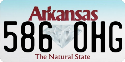 AR license plate 586OHG