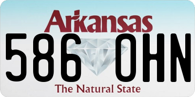 AR license plate 586OHN
