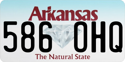 AR license plate 586OHQ