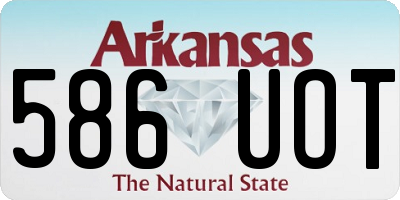 AR license plate 586UOT