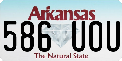 AR license plate 586UOU
