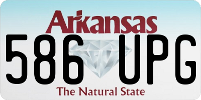 AR license plate 586UPG