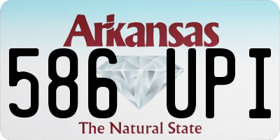 AR license plate 586UPI