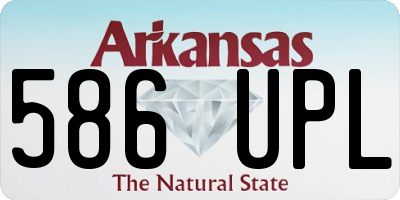 AR license plate 586UPL