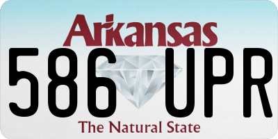 AR license plate 586UPR
