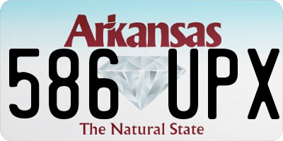 AR license plate 586UPX