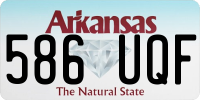 AR license plate 586UQF