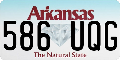 AR license plate 586UQG