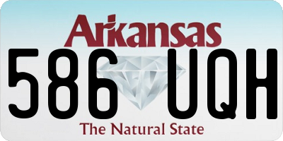 AR license plate 586UQH