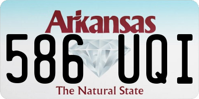 AR license plate 586UQI