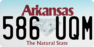 AR license plate 586UQM