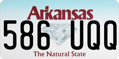 AR license plate 586UQQ