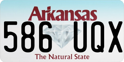 AR license plate 586UQX