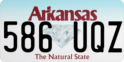 AR license plate 586UQZ